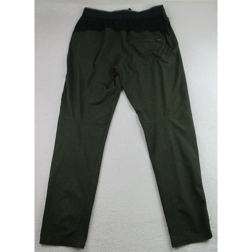 Under Armour Pants Mens Large Green UA Storm Zip Ankle Drawstring Athletic Track